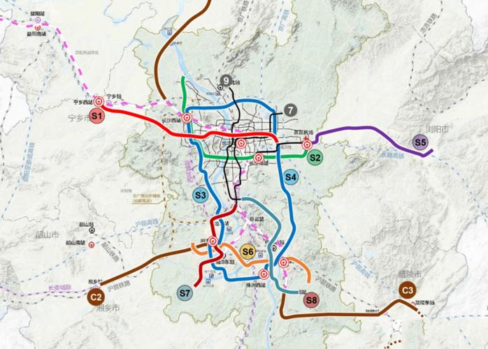 长株潭城铁站点地图（长株潭城铁10日起启用新图新车新线迎春运）