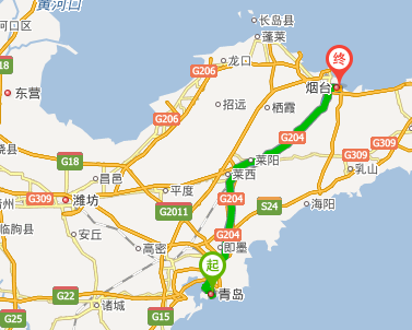 烟台离青岛有多远的距离,青岛到烟台有多少公里图3