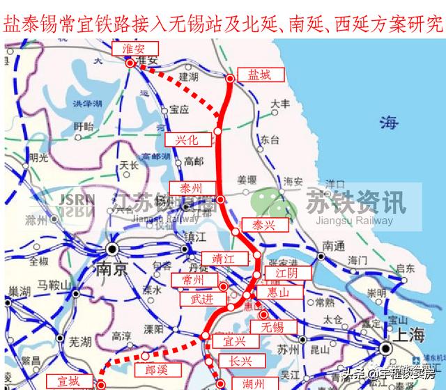 无锡最新地铁规划图（一纵四横无锡未来高铁格局定了）(2)