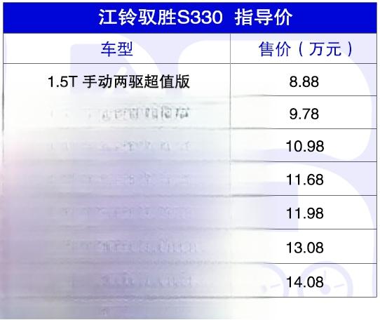 紧凑型SUV市场添新人，江铃驭胜S330来了！-