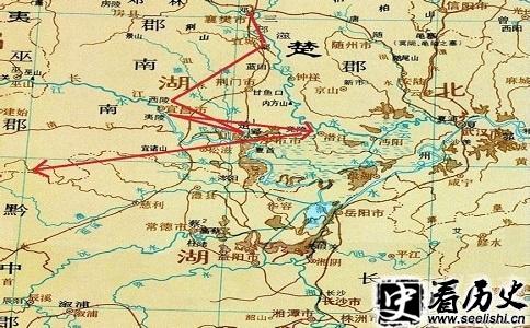 白起拔郢线路图