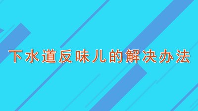 ​6楼下水道反味怎么回事 住楼下水道反味怎么办