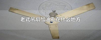 ​家用吊扇加油示意图 吊风扇加油是加在什么地方