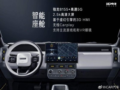 ​奇瑞 iCAR V23 亮相：骁龙 8155 座舱，支持高速 NOA、记忆泊车