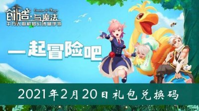 ​创造与魔法2月20日礼包兑换码是什么