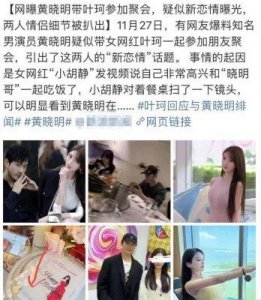 ​黄晓明公开与网红女友恋情：抱歉占用公共资源，大家别猜啦